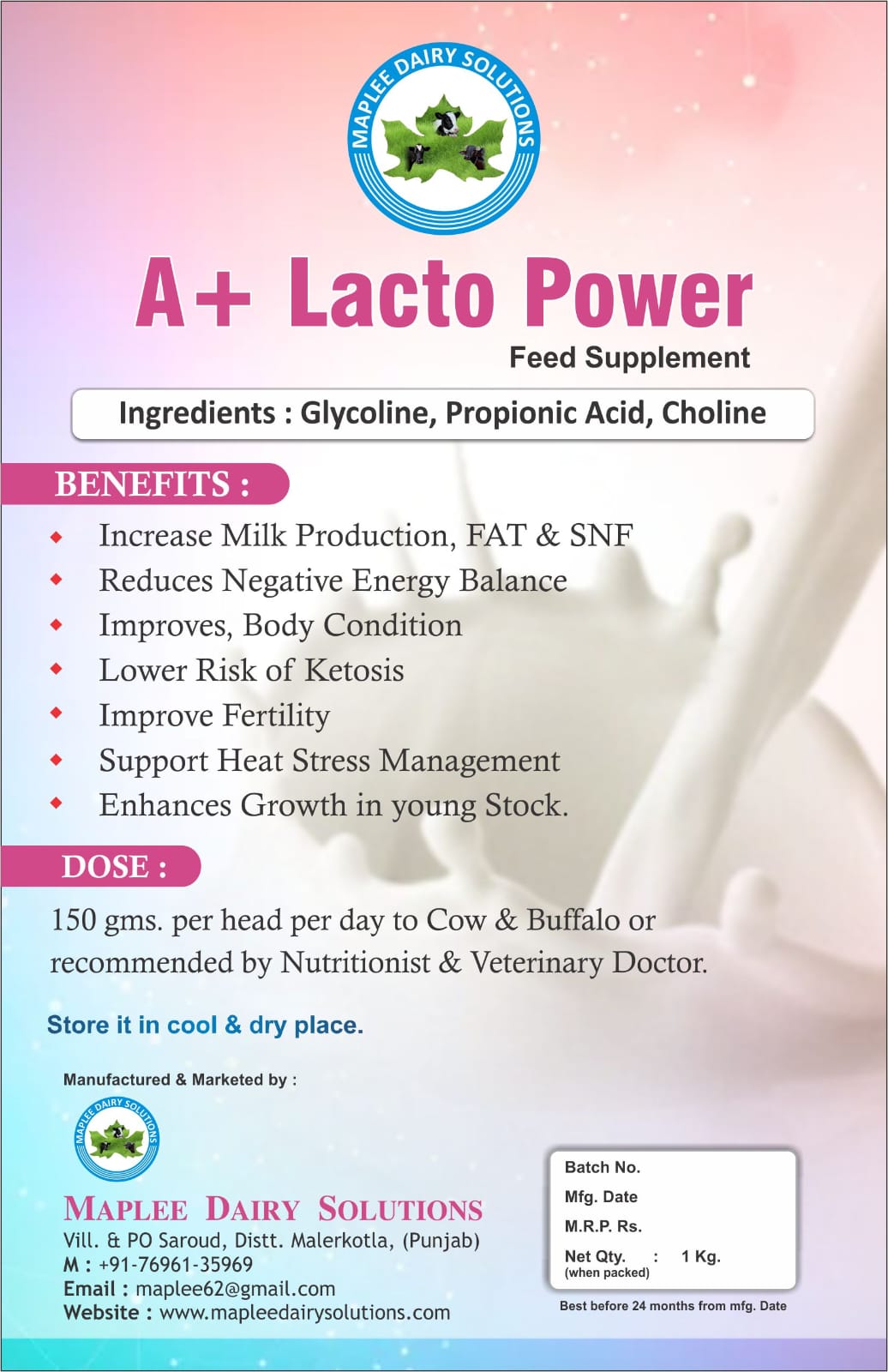  SUPP A+LACTOMORE